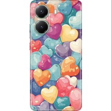 Senada Xiaomi Poco X7 Pro Kılıf Desenli Baskılı Tpu Rubber Kapak Heart Pattern