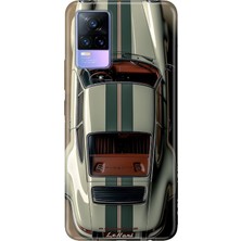 Senada Vivo V21 Kılıf Desenli Baskılı Tpu Rubber Kapak Klasik Araba