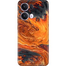Adasena Oppo Reno 13 Pro Kılıf Desenli Baskılı Tpu Rubber Kapak Lav