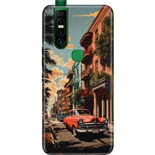 Adasena Infinix S5 Pro Kılıf Desenli Baskılı Tpu Rubber Kapak Küba