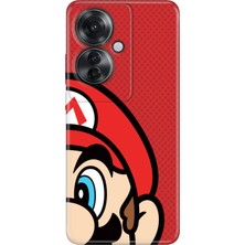 Adasena Oppo Reno 11F Kılıf Desenli Baskılı Tpu Rubber Kapak Mario