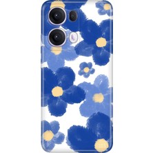 Senada Oppo Reno 13 Pro Kılıf Desenli Baskılı Tpu Rubber Kapak Blue Orgin