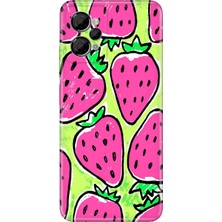 Senada Casper Via X30 Kılıf Desenli Baskılı Tpu Rubber Kapak Çilek