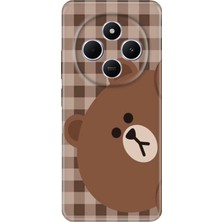 Senada Xiaomi Redmi A4 5g Kılıf Desenli Baskılı Tpu Rubber Kapak Ekose Bear