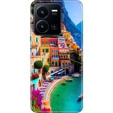 Vivo Y22S Y35 Kılıf Desenli Baskılı Tpu Rubber Kapak Portofino