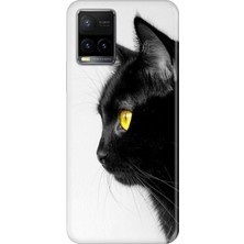 Senada Vivo Y32 Y33S Kılıf Desenli Baskılı Tpu Rubber Kapak Kedi Bakışı
