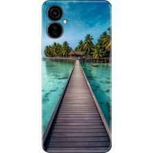 Adasena Tecno Camon 19 Neo Kılıf Desenli Baskılı Tpu Rubber Kapak Maldives