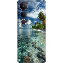 Adasena Vivo V50 Lite Kılıf Desenli Baskılı Tpu Rubber Kapak Maldivler 50