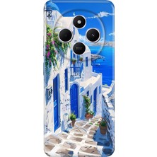 Adasena Xiaomi Redmi A4 5g Kılıf Desenli Baskılı Tpu Rubber Kapak Santorini Tatil
