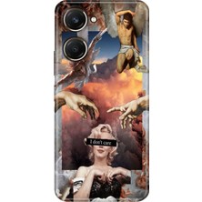 Senada Vivo Y18 Kılıf Desenli Baskılı Tpu Rubber Kapak Dont Care