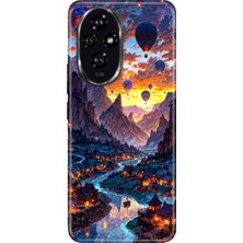 Senada Honor 200 Pro Kılıf Desenli Baskılı Tpu Rubber Kapak Kapadokya Art