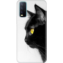 Senada Vivo Y11S Y20 Y20S Kılıf Desenli Baskılı Tpu Rubber Kapak Kedi Bakışı