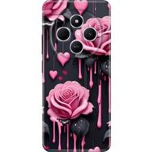 Senada Xiaomi Redmi A4 5g Kılıf Desenli Baskılı Tpu Rubber Kapak Akan Güller