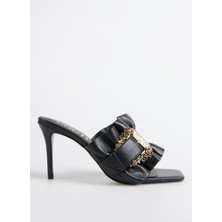 Versace Jeans Couture Siyah   Kadın Topuklu Ayakkabı