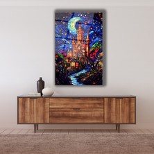 Marsilyan Vitray Şato Cam Tablo