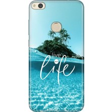 Adasena Huawei P9 Lite 2017 Kılıf Desenli Baskılı Tpu Rubber Kapak Live Your Life