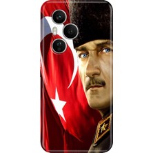 Adasena Honor 400 Pro Kılıf Desenli Baskılı Tpu Rubber Kapak Mustafa Kemal