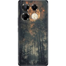 Adasena Infinix Note 40 Pro 5g Kılıf Desenli Baskılı Tpu Rubber Kapak Korkutan Orman