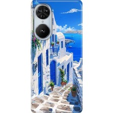 Reeder S19 Max Pro S Edge Kılıf Desenli Baskılı Tpu Rubber Kapak Santorini Tatil