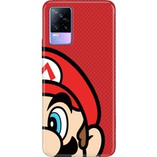 Adasena Vivo V21E Kılıf Desenli Baskılı Tpu Rubber Kapak Mario