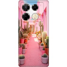 Senada Infinix Note 40 Pro 5g Kılıf Desenli Baskılı Tpu Rubber Kapak Kaktüs Adası