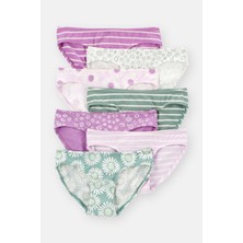 Carter's Kız Çocuk Baskılı 7'li Külot Set Lila 3T733910