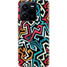 Senada Vivo Y22S Y35 Kılıf Desenli Baskılı Tpu Rubber Kapak Graffiti