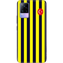 Senada Vivo V21E Kılıf Desenli Baskılı Tpu Rubber Kapak Çubuklu Forma
