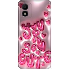 Senada Tcl 303 Kılıf Desenli Baskılı Tpu Rubber Kapak CUTE111