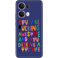 Senada Oppo Reno 13 Pro Kılıf Desenli Baskılı Tpu Rubber Kapak Deserve
