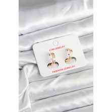 Callerrons Accessories 14K Gold Renk Kaplama cm Kadın Küpe - EBJ251201W38651