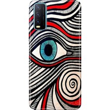 Senada Vivo Y11S Y20 Y20S Kılıf Desenli Baskılı Tpu Rubber Kapak Karma Göz
