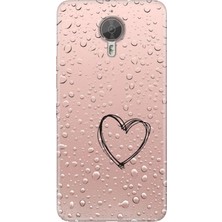 Senada General Mobile Gm 5 Plus Kılıf Desenli Baskılı Tpu Rubber Kapak Kalbim