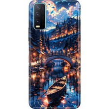 Adasena Vivo Y11S Y20 Y20S Kılıf Desenli Baskılı Tpu Rubber Kapak Venice Night