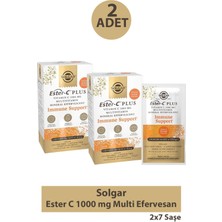Solgar Ester C 1000 Mg Multi Efervesan 7 Saşe 2 Adet