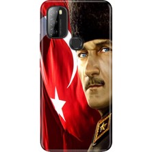 Reeder P13 Blue Max 2021 128 GB Kılıf Desenli Baskılı Tpu Rubber Kapak Mustafa Kemal