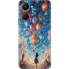 Adasena Vivo Y18 Kılıf Desenli Baskılı Tpu Rubber Kapak Mutlu Kız