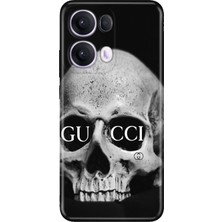 Adasena Oppo Reno 13 Pro Kılıf Desenli Baskılı Tpu Rubber Kapak Skull Fashion
