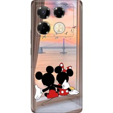 Adasena Infinix Note 40 Pro 5g Kılıf Desenli Baskılı Tpu Rubber Kapak Sevimli Aşıklar