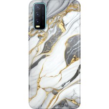 Senada Vivo Y11S Y20 Y20S Kılıf Desenli Baskılı Tpu Rubber Kapak Arsos Mermer