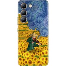 Senada Vivo V30 Lite Kılıf Desenli Baskılı Tpu Rubber Kapak Art Deco