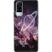 Senada Vivo Y51 Kılıf Desenli Baskılı Tpu Rubber Kapak Gezegenler