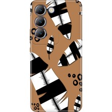 Adasena Vivo V30 Lite Kılıf Desenli Baskılı Tpu Rubber Kapak Plant