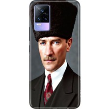 Adasena Vivo V21E Kılıf Desenli Baskılı Tpu Rubber Kapak Paşam