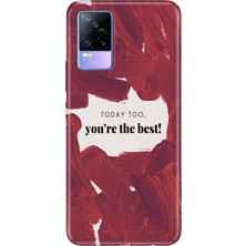 Adasena Vivo V21E Kılıf Desenli Baskılı Tpu Rubber Kapak Today