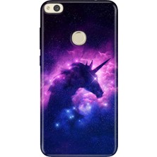 Adasena Huawei P9 Lite 2017 Kılıf Desenli Baskılı Tpu Rubber Kapak Unicorn Cloud