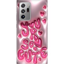Senada Samsung Galaxy Note 20 Ultra Kılıf Desenli Baskılı Tpu Rubber Kapak CUTE111