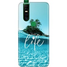 Adasena Infinix S5 Pro Kılıf Desenli Baskılı Tpu Rubber Kapak Live Your Life