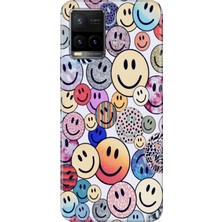 Senada Vivo Y32 Y33S Kılıf Desenli Baskılı Tpu Rubber Kapak Emojix