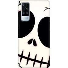 Senada Vivo Y51 Kılıf Desenli Baskılı Tpu Rubber Kapak İSKELET-444